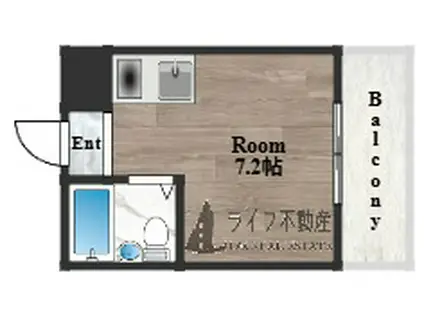 TTN鴻池新田(ワンルーム/3階)の間取り写真