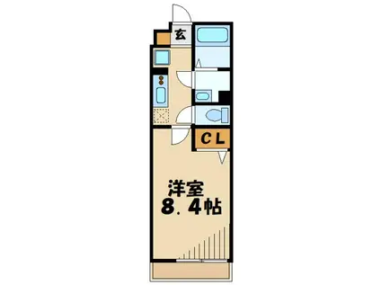 リブリ・COMODO(1K/1階)の間取り写真