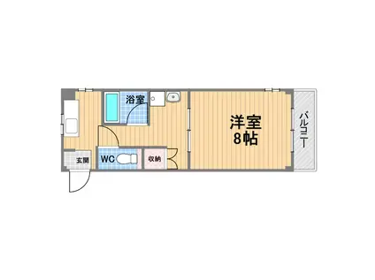 サンエイ第一ビル(1DK/3階)の間取り写真