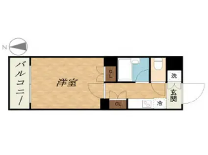 ルーブル早稲田弐番館(1K/3階)の間取り写真