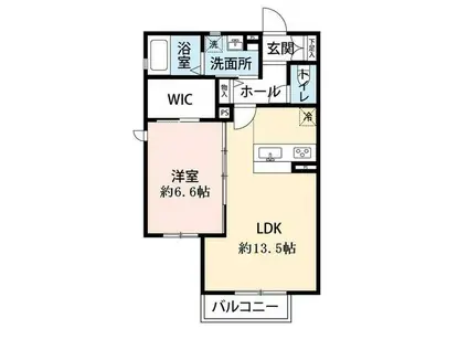 イル・スタジオーネ(1LDK/2階)の間取り写真