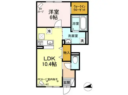 CASA31区(1LDK/1階)の間取り写真