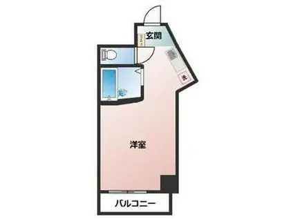 スカイクリエート天神南(ワンルーム/5階)の間取り写真