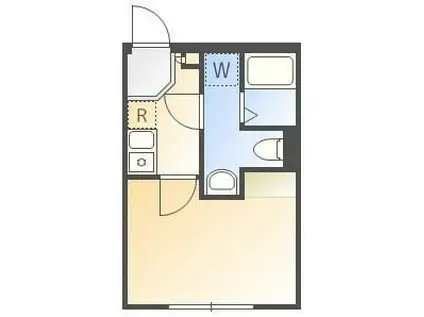 THE PARK EXIA 麻布十番(1K/1階)の間取り写真