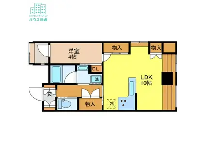 コーポSENJU(1LDK/2階)の間取り写真