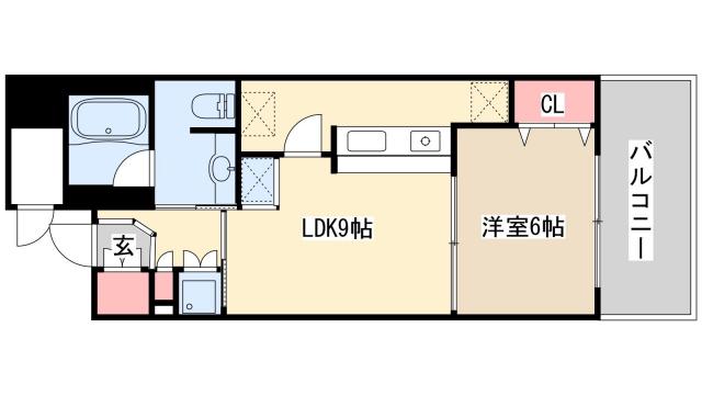 カトルセゾン(1LDK/10階)の間取り写真
