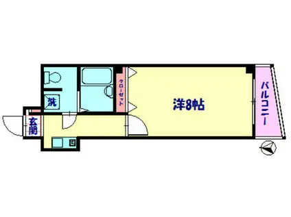 ステラコート大泉学園(1K/4階)の間取り写真