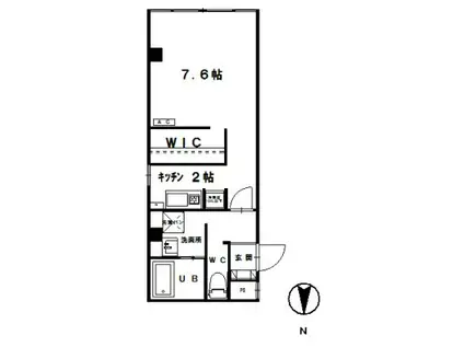 クエスト(1K/3階)の間取り写真