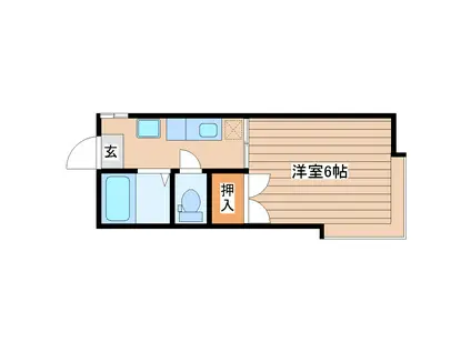 ホワイトファミール高和(1K/1階)の間取り写真