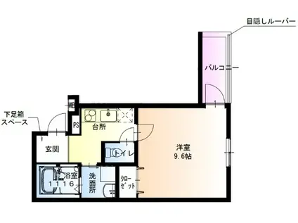 シャルマン井荻(3LDK/3階)の間取り写真