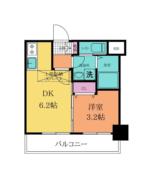 NO.71 ORIENT TRUST TOWER(1DK/31階)の間取り写真