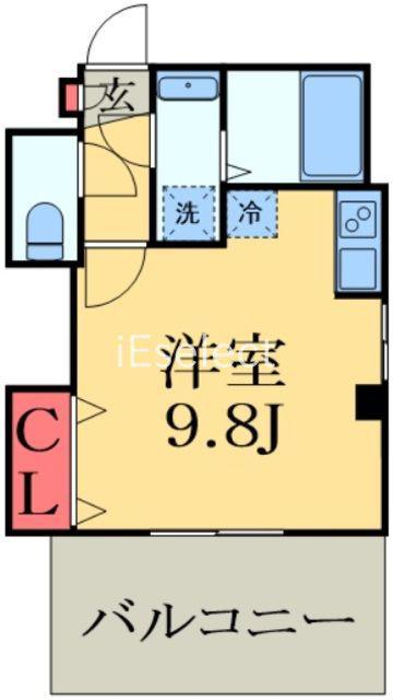 PARK RESIDENCE NISHICHIBA(ワンルーム/6階)の間取り写真