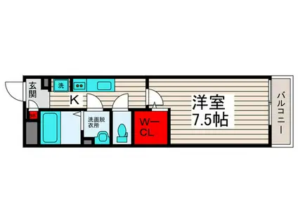 SPハウス扇大橋(1K/3階)の間取り写真