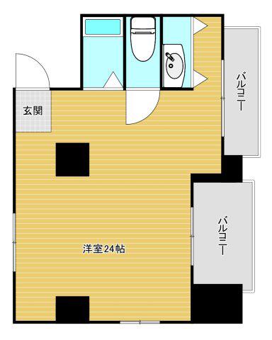 レバンガ西本町AP(ワンルーム/7階)の間取り写真
