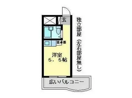 朝日プラザ美濃加茂ステーションコア(ワンルーム/7階)の間取り写真