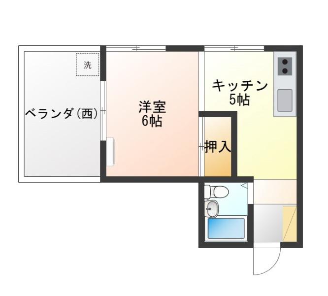 NYビル(1K/3階)の間取り写真