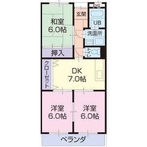 LIMPIA大山(3DK/4階)の間取り写真