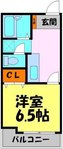 エンリッチパール(1K/4階)の間取り写真