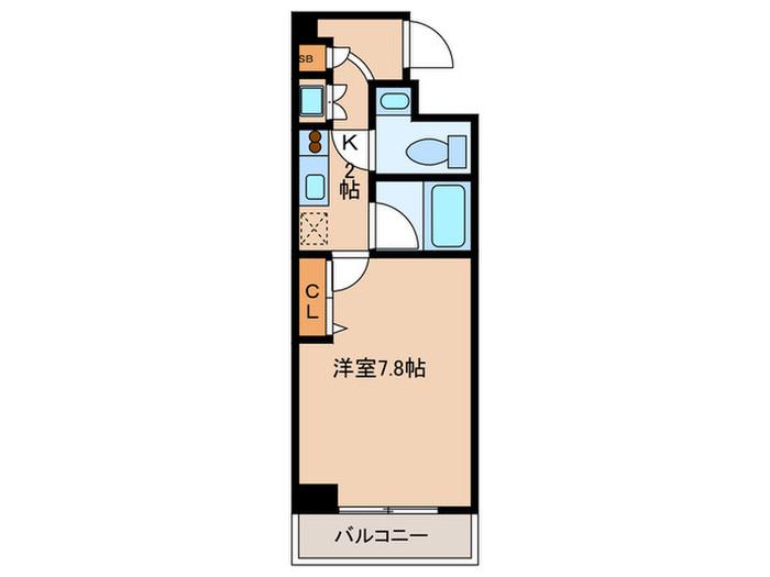 NOZYMYOUGADANI(1K/11階)の間取り写真