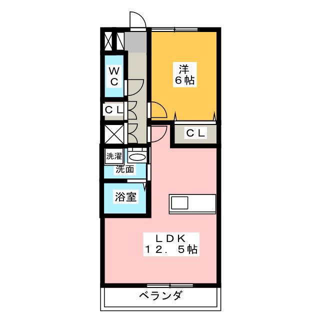 サニーコート東海 II(1LDK/1階)の間取り写真