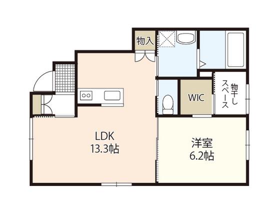 南栄3丁目アパート(1LDK/1階)の間取り写真