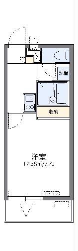 レオパレストシミ(1K/1階)の間取り写真