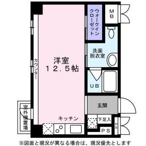 KDXレジデンス東桜I(ワンルーム/15階)の間取り写真