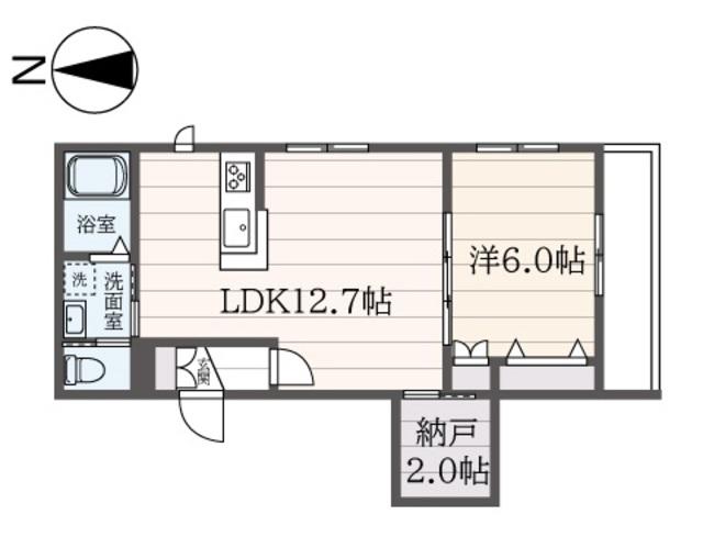 クレストSK(1LDK/1階)の間取り写真