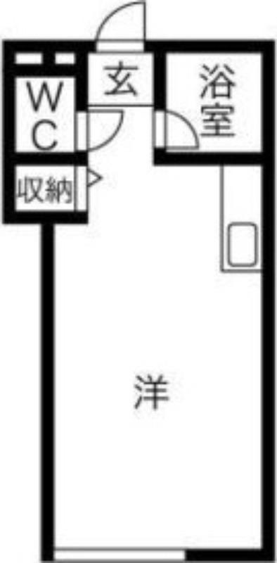 WING22(ワンルーム/2階)の間取り写真