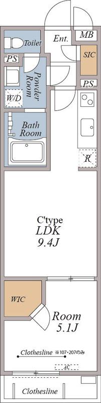リブリ・相模原市南区上鶴間2(1LDK/3階)の間取り写真