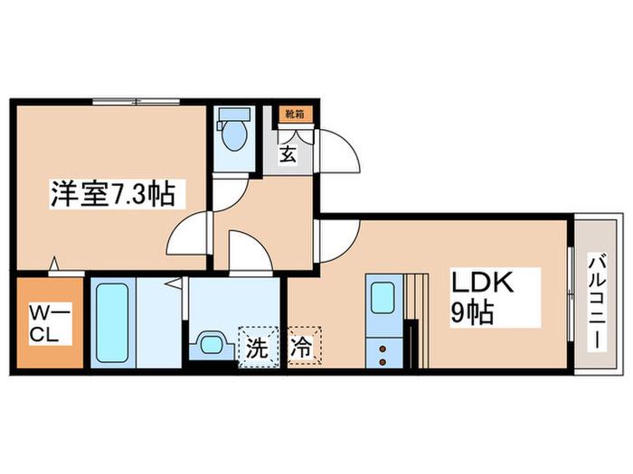 QUIET CRAB HOUSE TOGETHER 鶴見小野(1LDK/3階)の間取り写真