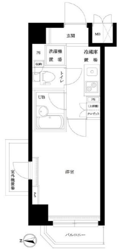 ルーブル池上伍番館(1K/3階)の間取り写真