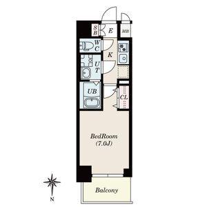 S-RESIDENCE名駅ノースII(1K/6階)の間取り写真