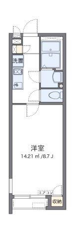 クレイノ親明閣(1K/2階)の間取り写真
