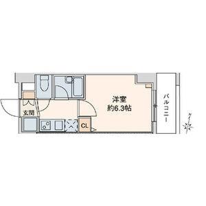 RIDGE堀田(1K/2階)の間取り写真