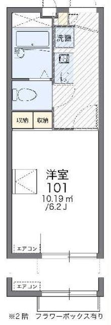 レオパレスステラート堀切I(1K/1階)の間取り写真