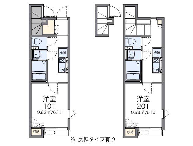 LUCE DI貫井(1K/2階)の間取り写真