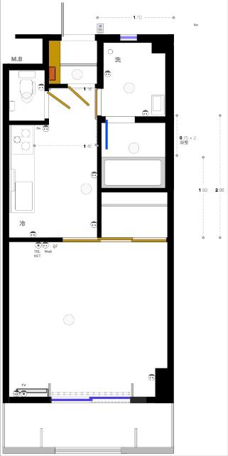 マンションジュネシオン(1K/3階)の間取り写真