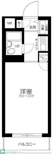 ミリオンコート駒込(1K/4階)の間取り写真