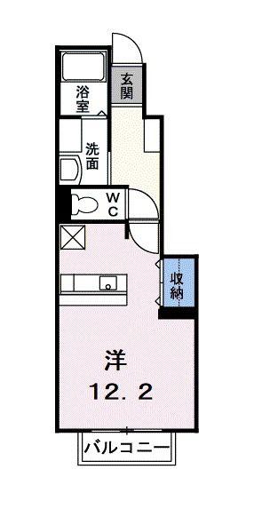 名鉄三河線 吉浜駅(愛知) 徒歩24分 2階建 築19年(1K/1階)の間取り写真