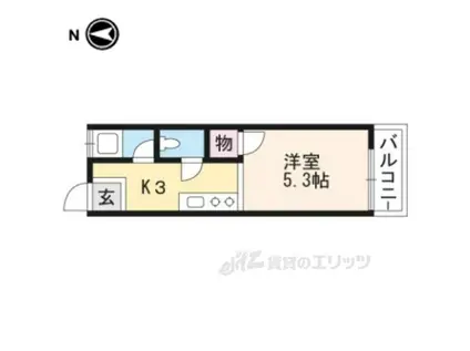 清幸マンション(1K/2階)の間取り写真