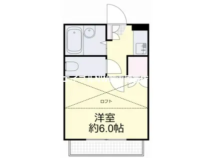 ファミーユMS(1K/2階)の間取り写真