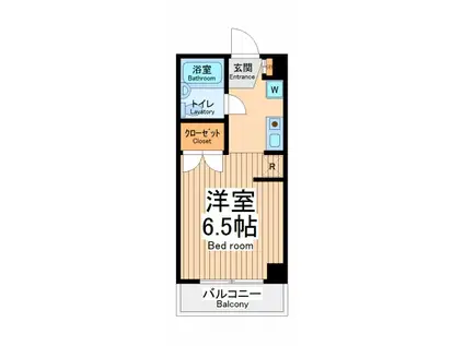 新井ビル(1K/7階)の間取り写真