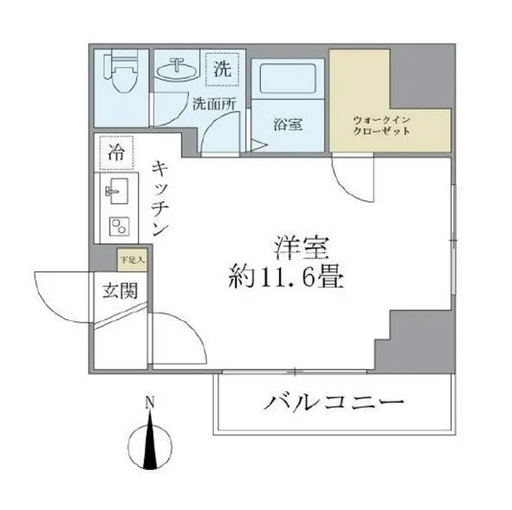 ヒューマンハイム新御徒町 4階階 間取り