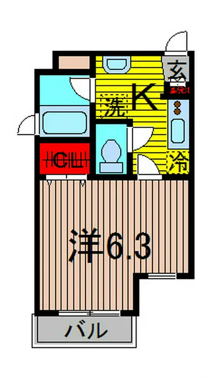 ボナール八雲 2階階 間取り