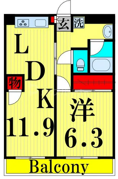 センチュリーハイツ 3階階 間取り