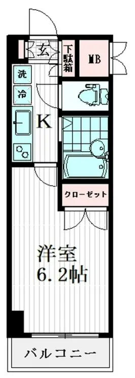 HF武蔵小山レジデンス 4階階 間取り