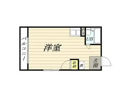 KANOハイツ(ワンルーム/3階)の間取り写真