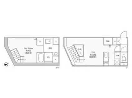 リーガランド中目黒(1LDK/B1階)の間取り写真