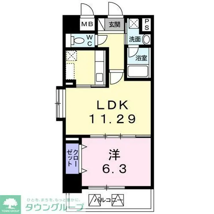 ベルナティオ 7階階 間取り